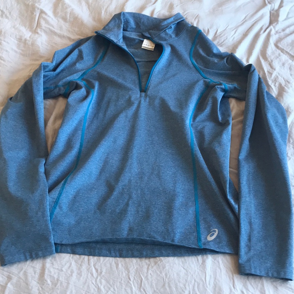 ASICS fleece lined quarter zip